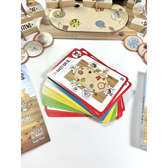 Cat Crimes "Who's to Blame Logic Game" by Think Fun Board Game Complete - Picture 11 of 12